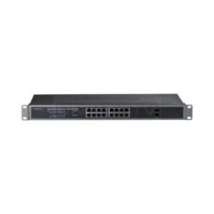 16 Port 10/100/1000Base-TX with 16 Port PoE Switch / 2 SFP Ports / 250W