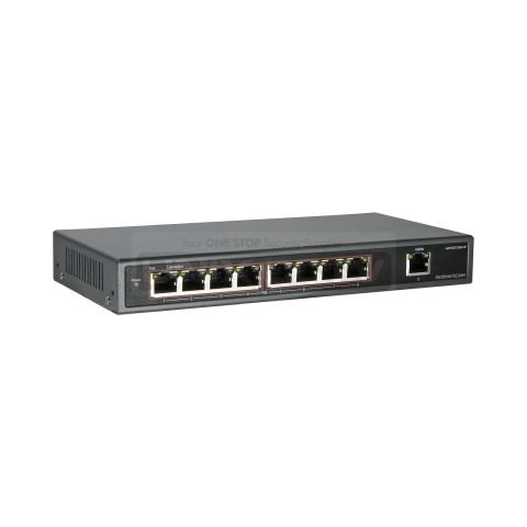 8+1 PoE Switch, 8CH PoE + 1CH Uplink, 123W