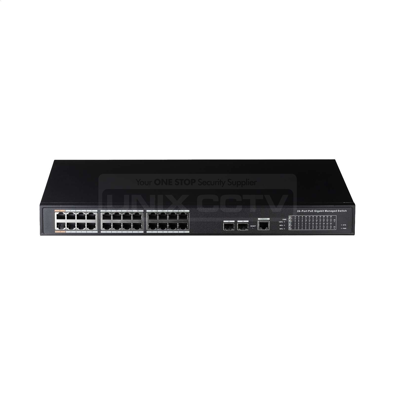 Eyemax 24-Port PoE Gigabit Managed Switch