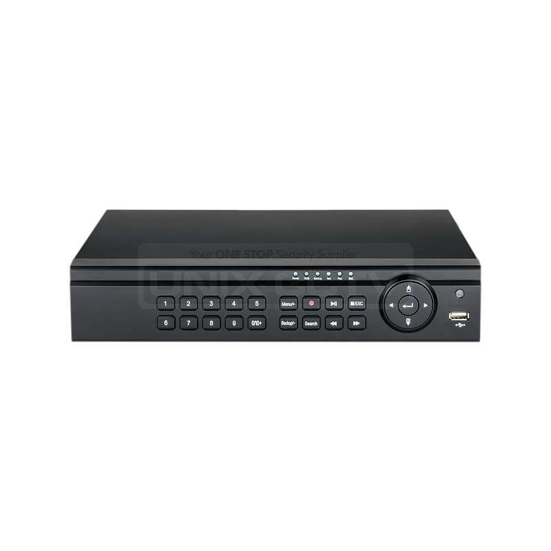 IP Power NVR / Max 4ch / 4ch PoE / 24mbps / 1 HDD slot / 720p@120fps / 1080p@120fps / Audio / Alarm