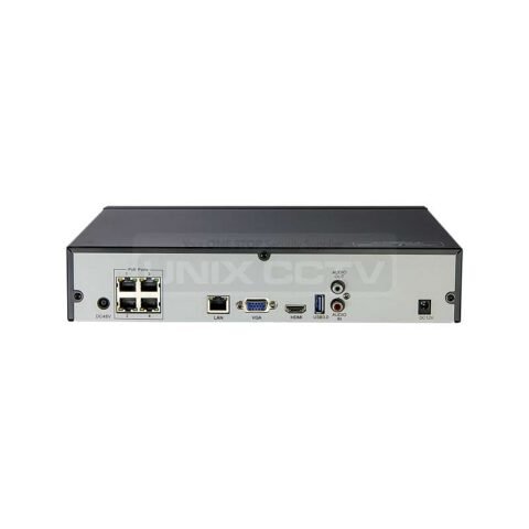 IP Power NVR / Max 4ch / 4ch PoE / 24mbps / 1 HDD slot / 720p@120fps / 1080p@120fps / Audio / Alarm