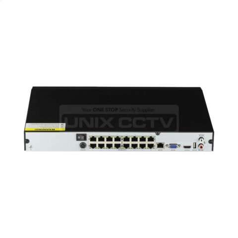 TS series 5416-16FE | Face Recognition 16Ch Network Video Recorder (NVR), 16 PoE port, H.265, up to 8MP (4K), HDMI, 112Mbps Bandwidth, 2 × SATA