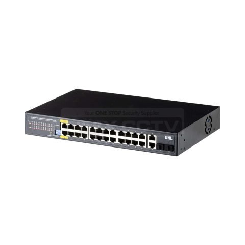 UNL 28 Port Gigabit PoE Switch, AI Functions