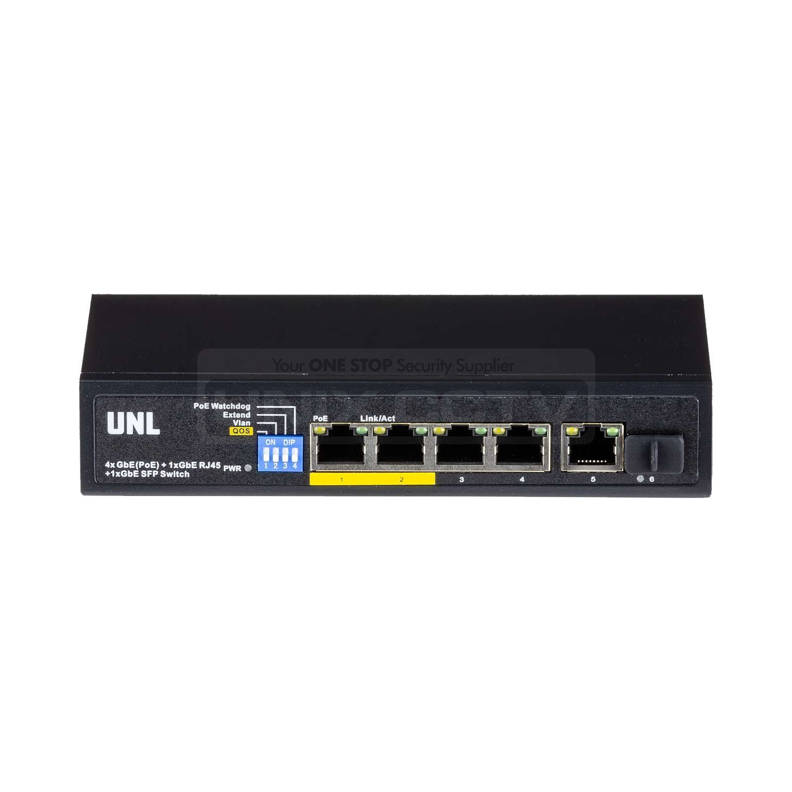 UNL 6 Port Gigabit PoE Switch, AI Functions